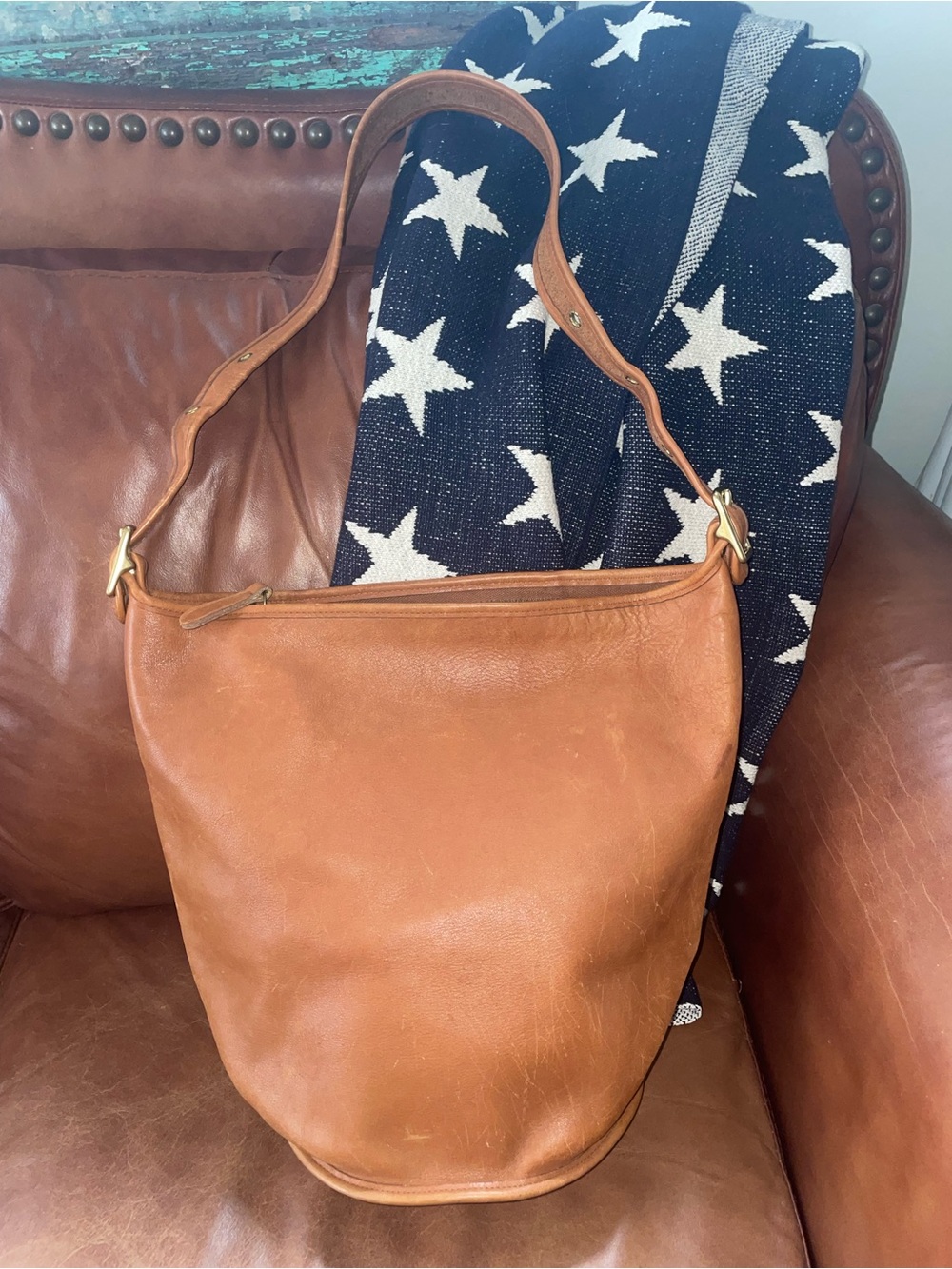 Vintage Coach Duffle Bucket bag